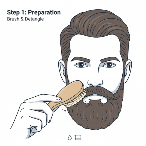 Beard trim and shaping tutorial